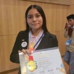 Ángelica Karime Hernández, recibe medalla de oro del ISIF 2026 por "Vortex Tech"