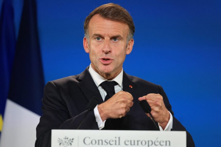 El presidente de Francia, Emmanuel Macron