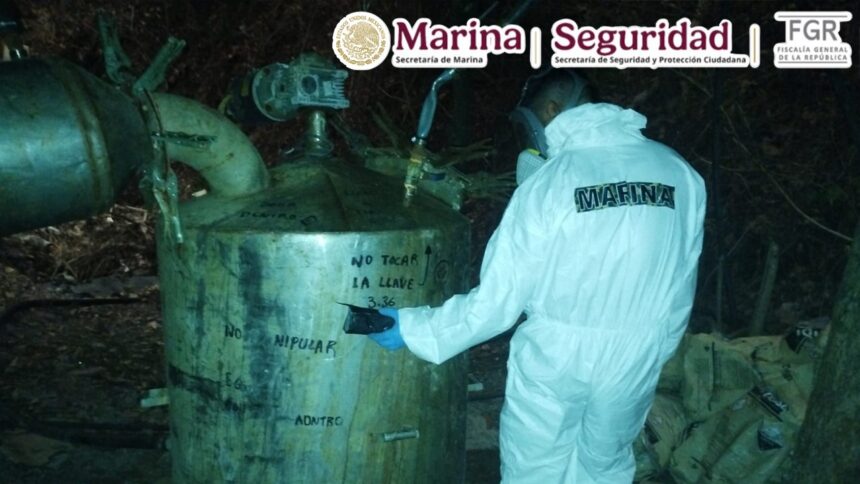 Localizan laboratorio clandestino de metanfetamina