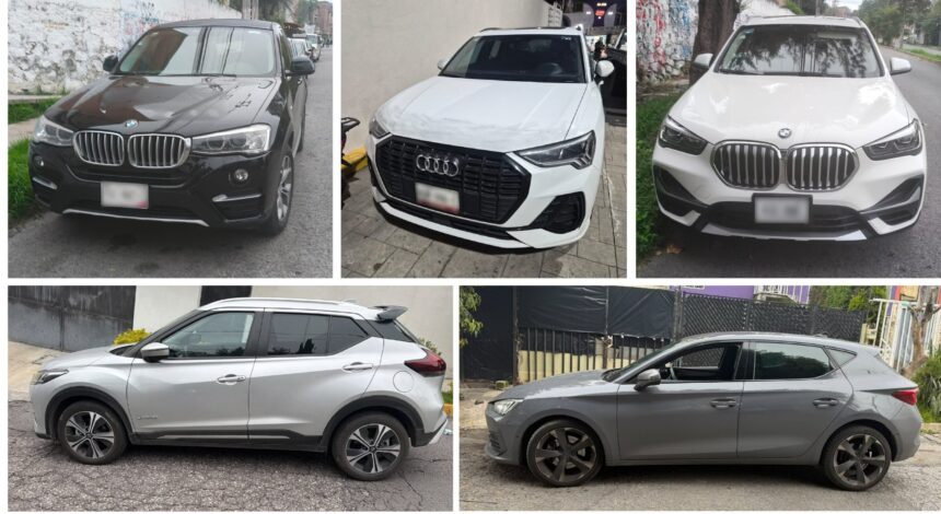 El titular informó que el aseguramiento de 5 vehículos de los 7 robados