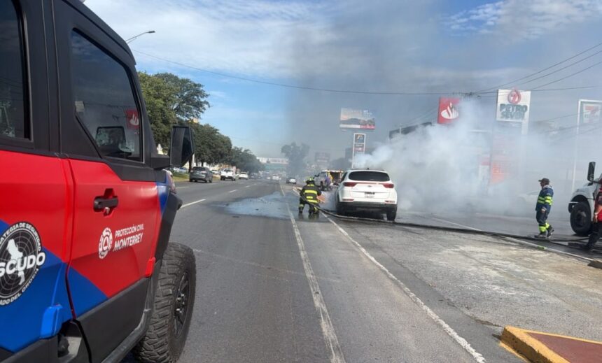 El incendio fue detectado a la altura de la colonia Residencial La Hacienda.