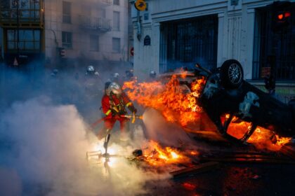 Francia registró manifestaciones cargadas de violencia y vandalismo. Foto: AFP.