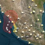 Lluvias de inundación continuarán a lo largo de la costa del oeste-centro de México.
