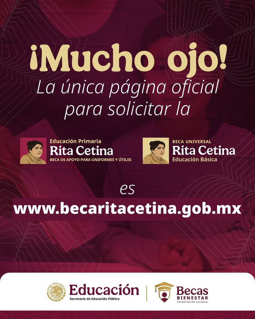 Beca Rita Cetina 2026: ¿Cuándo inicia el registro para estudiantes de primaria y secundaria?