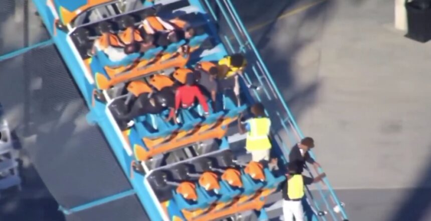 Muere una persona en la montaña rusa de Six Flags en Georgia, EE. UU.