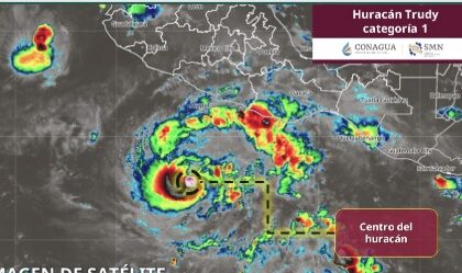 La tormenta tropical Trudy se intensifica a huracán categoría 1