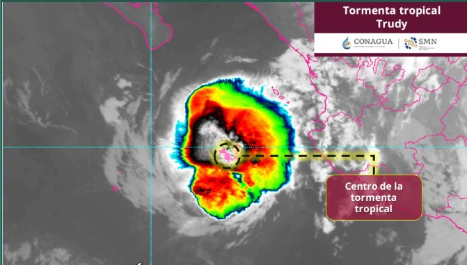 La Tormenta Tropical “Trudy” provocará lluvias en varios estados
