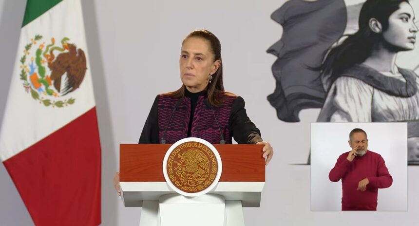 La presidenta Claudia Sheinbaum