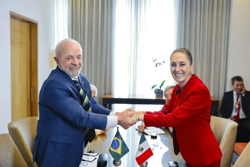 La presidenta Claudia Sheinbaum y Luiz Inácio Lula Da Silva