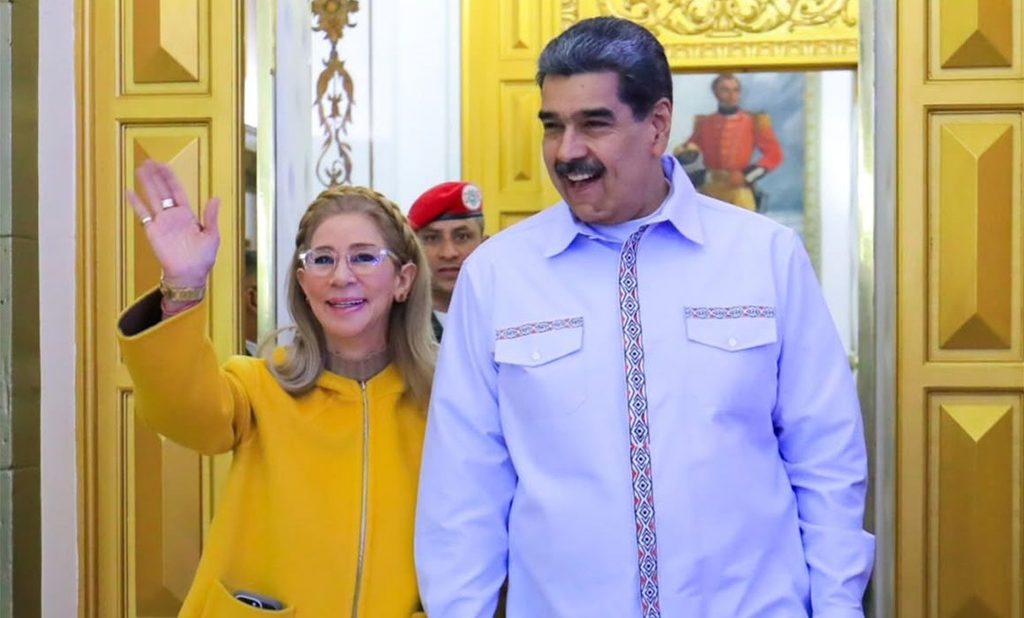 Nicolás Maduro y su esposa Cilia Flores