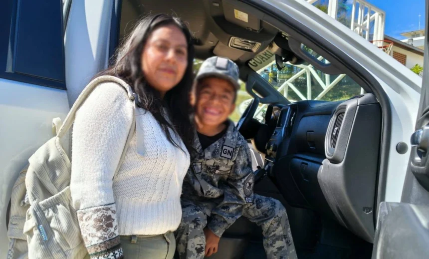 La Guardia Nacional no precisó públicamente el nombre ni la edad del niño, tampoco las circunstancias que motivaron la distinción.
