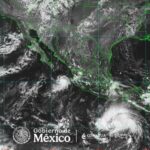 Depresión Tropical Veintiuno-E se intensifica a Tormenta Tropical Trudy.