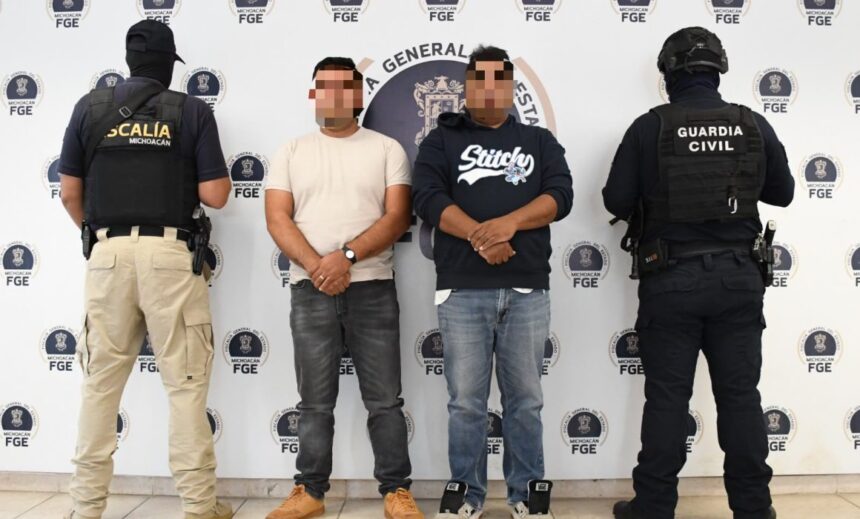 Se trata de Ángel Daniel “N”, alias “El Gato”, de 37 años, identificado como agente policial, y Juan Alexis “N”, alias “El Güero”, de 28 años.
