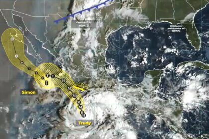 Alertan por 'Trudy'; ya es huracán categoría 1 y entra Frente Frío 2